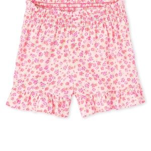 The Children's Place Pink Ruffle Hem Floral Shorts